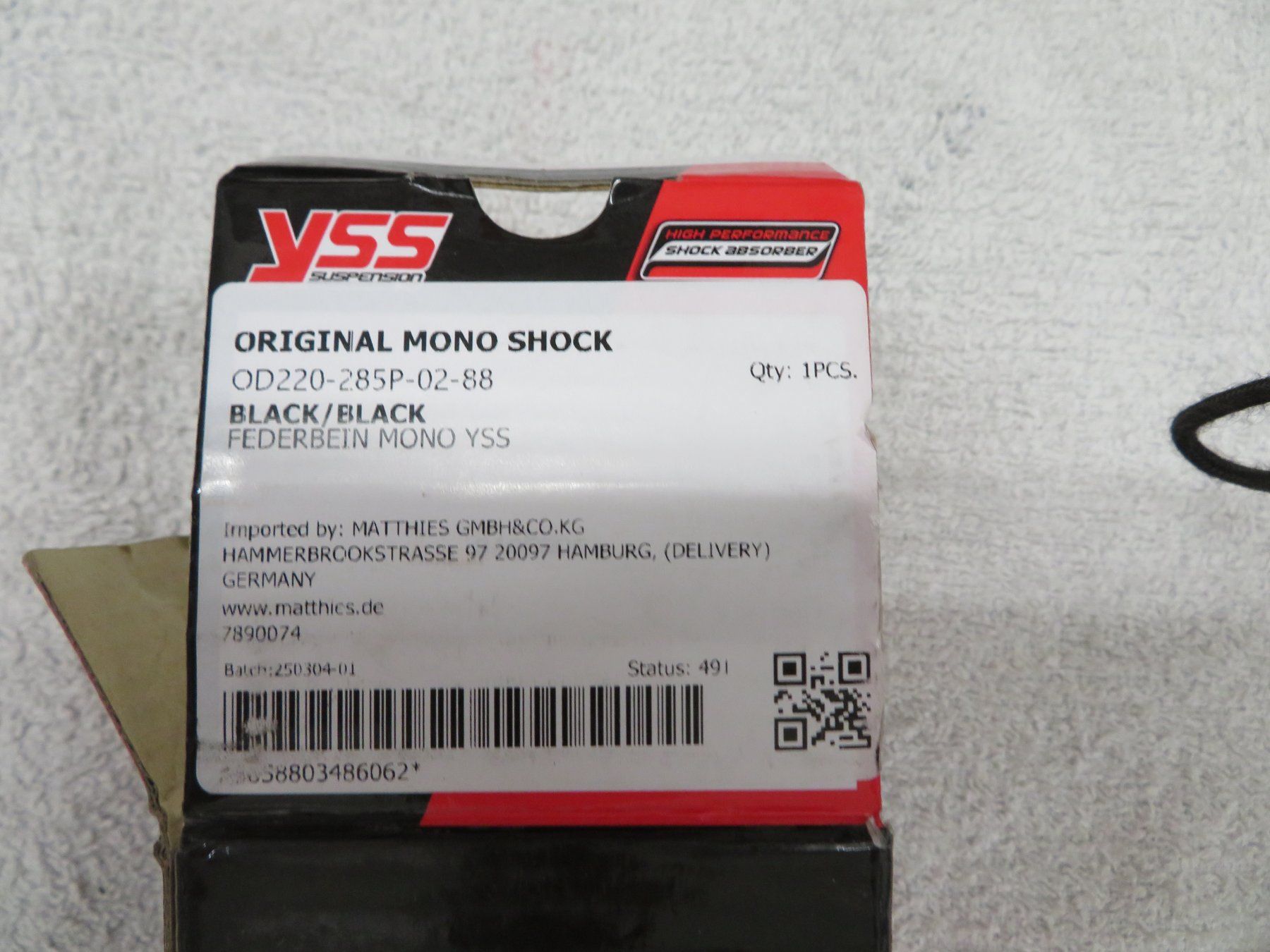 Yss Alle Motorradersatzteile: YSS Stossdämpfer 222-022 neu mit ABE – Neu und originalverpackt aus Wolfhausen von GSRicky 4