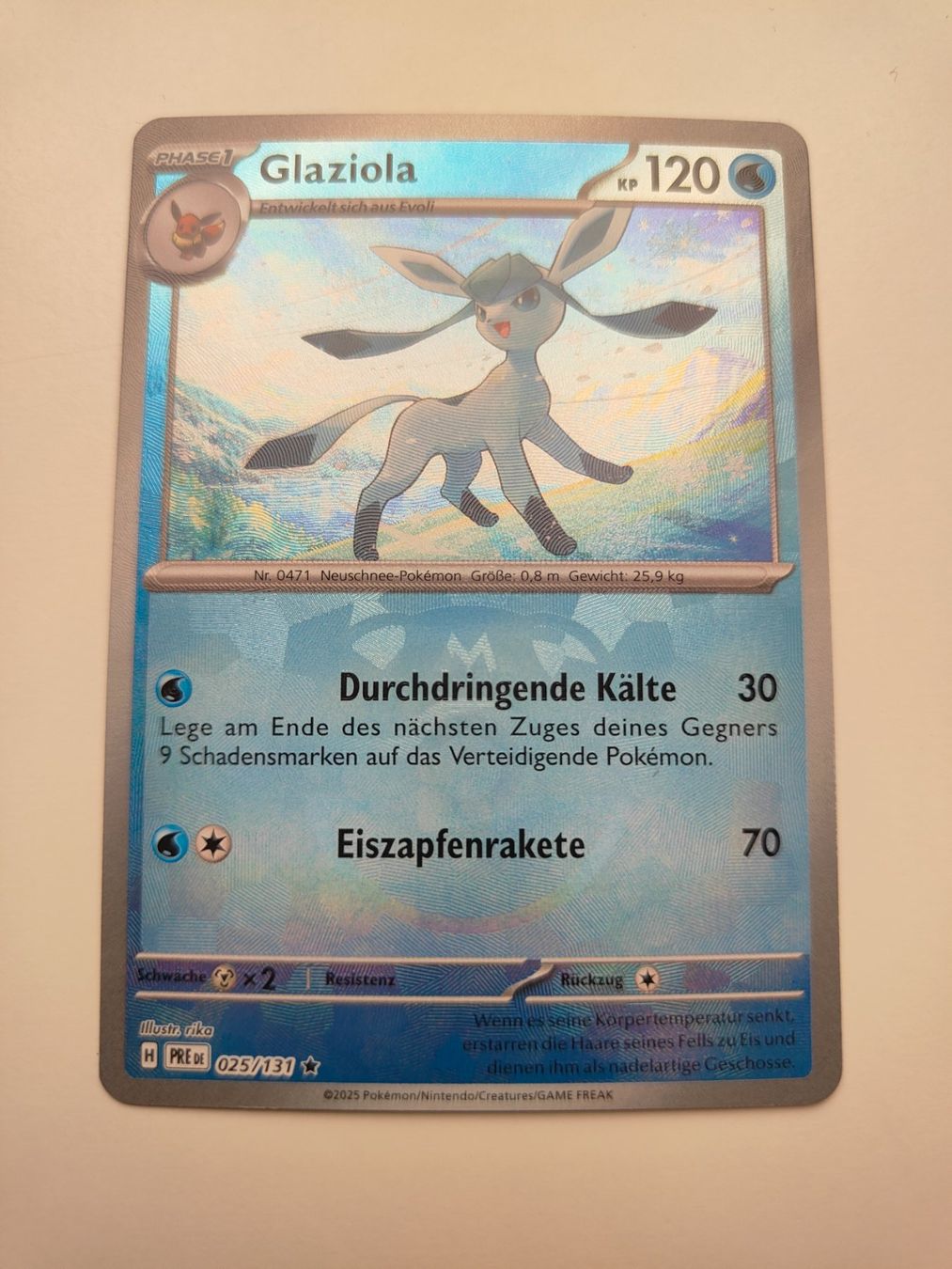 Pokémon Carte collezionabili: Pokemon Glaziola Master Ball Prismatic Evolution Eevee – Usato da Thalwil venduto da FigurenFreunde
