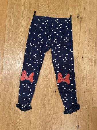 Mädchen 3/4 Leggings dunkelblau Grösse 122