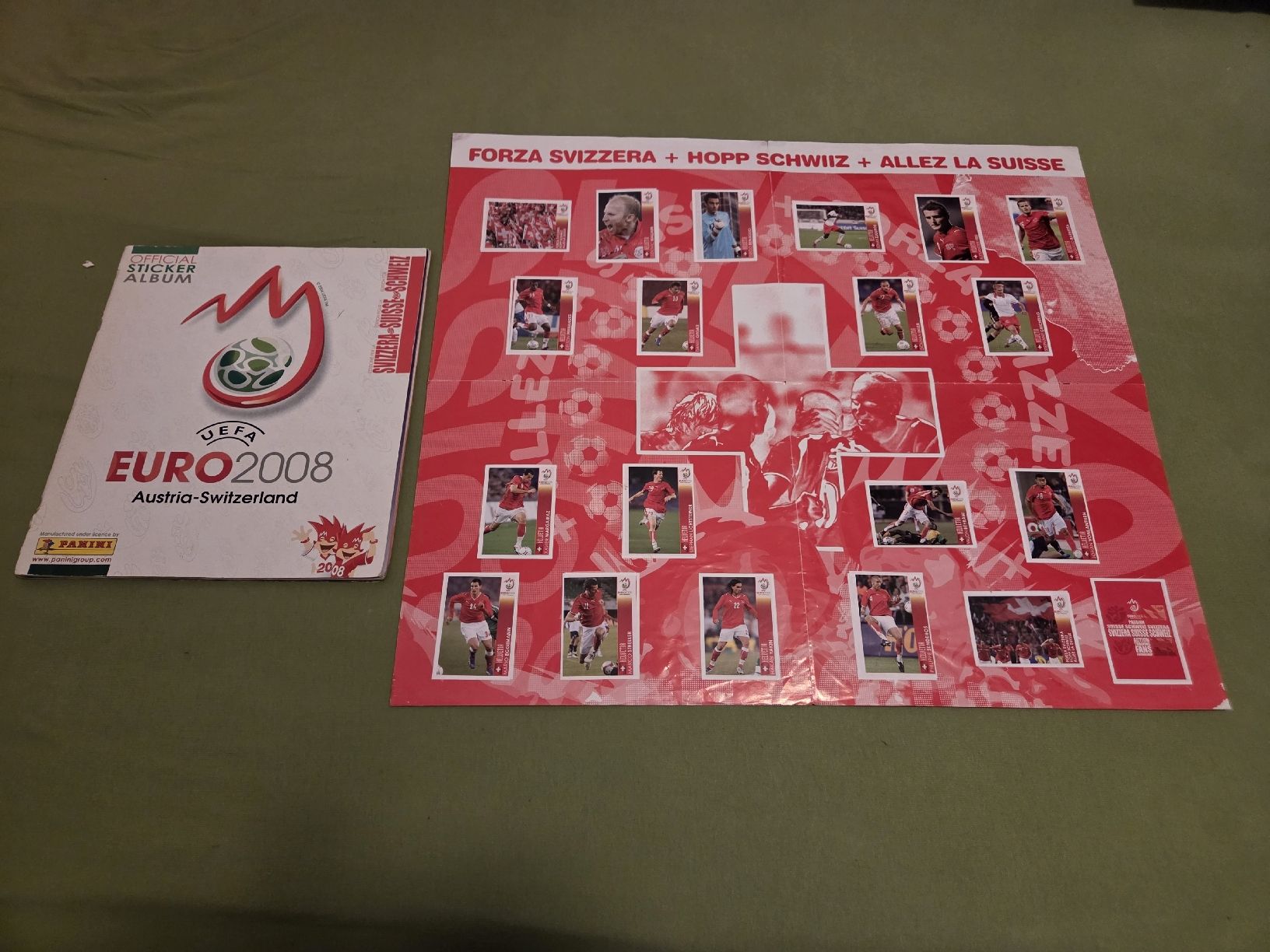 Panini Album: Panini Album EM 2008 komplett mit Poster – Usato da Embrach venduto da MamaSantos