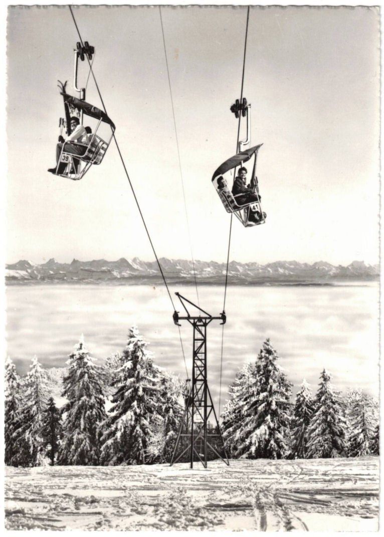 Cartoline postali: Weissenstein - Kurhaus mit Sessellift – Usato da Binningen venduto da Mountainrider