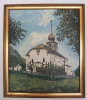 Oelgemälde gespachtelt von Jean-Marie Imboden St. Niklaus VS