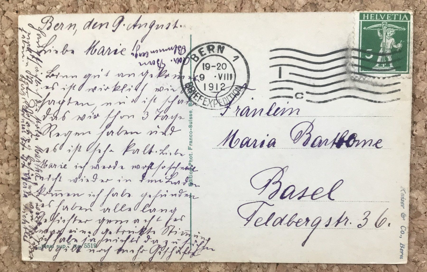 Cartoline postali: ANSICHTSKARTE BERN RATHAUS – Usato da Ostermundigen venduto da wini63 1