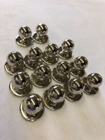 14er Satz Steckknöpfe Silver