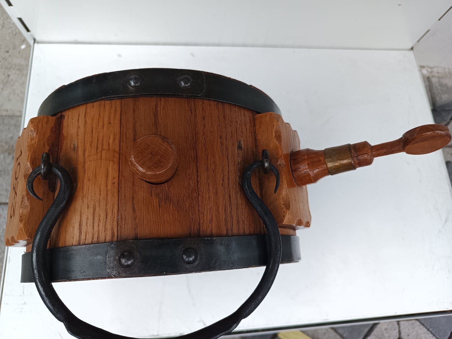 Accessori: Holzfass Schnapsfass Weidmanndspech Jäger – Usato da Oberegg venduto da A-Z.Handel.Loehrer 5