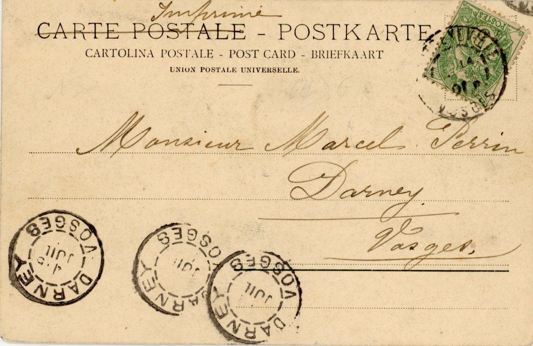 Cartoline postali: Tarasp   GR  mit Schloss       um 1901 – Usato da Brig venduto da Valcards54 1