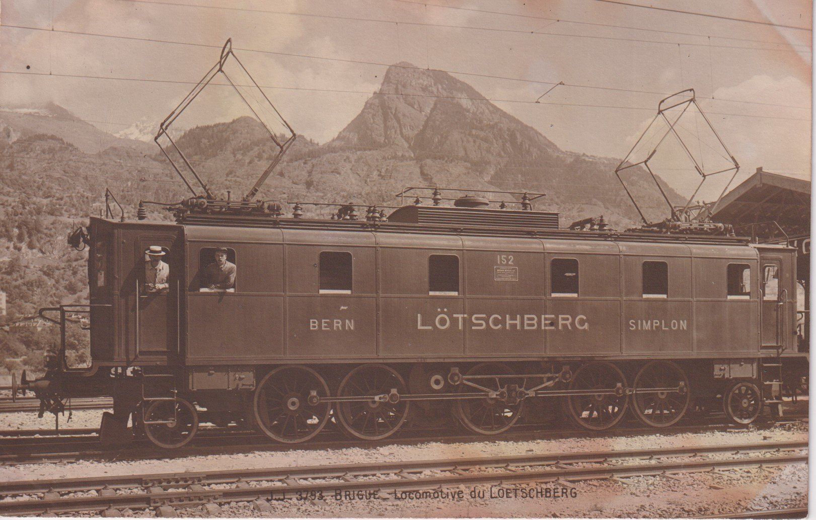 Cartoline postali: AK Locomotiva Lötschberg Simplon - Berna – Usato da Riva San Vitale venduto da MAR-NAPO