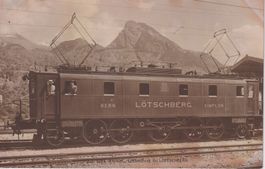 AK Locomotiva Lötschberg Simplon - Berna
