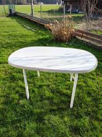 Gartentisch oval  Kunststoff zusammenklappbar (Camping)