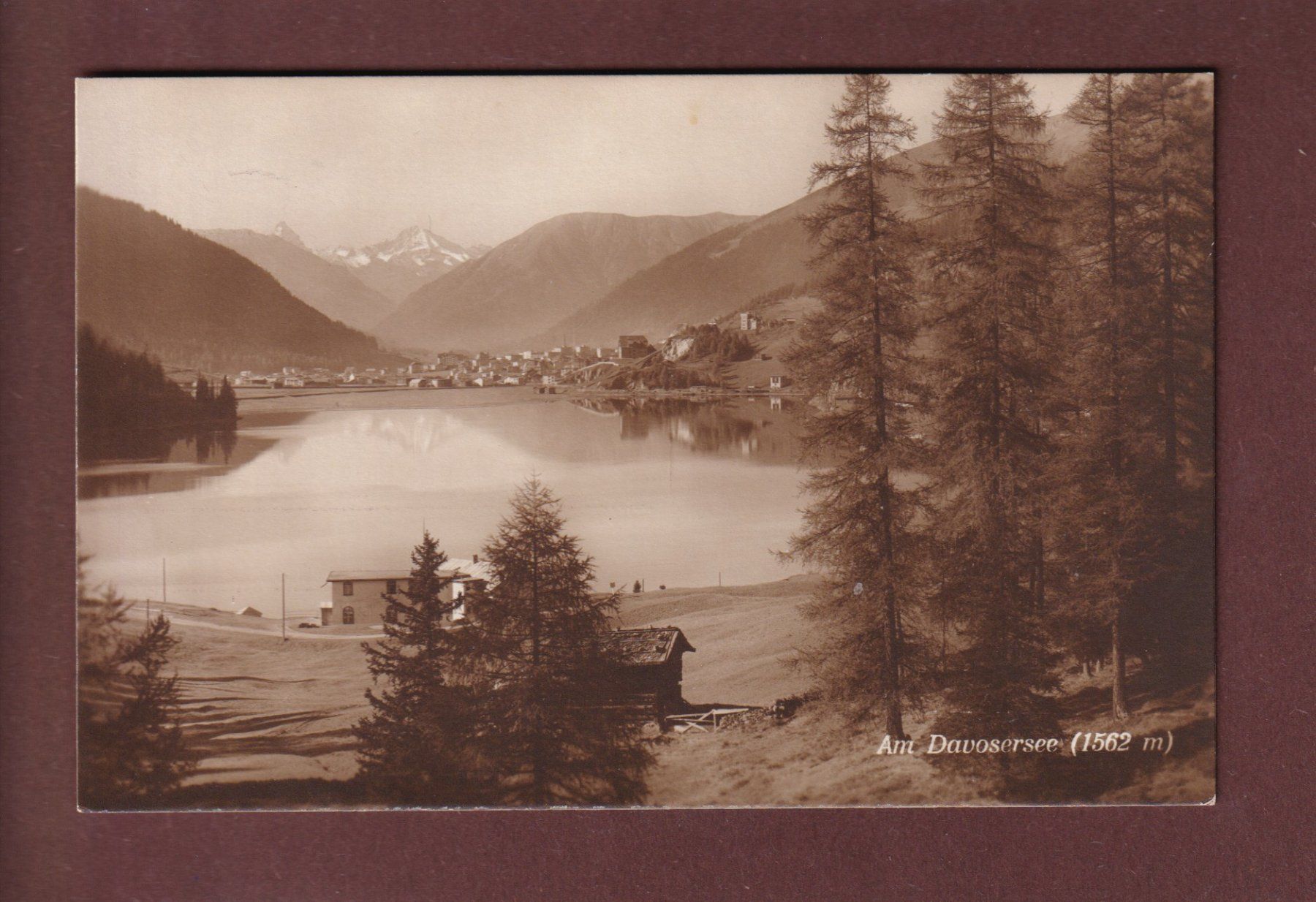 Ansichtskarten: DAVOS - Am Davosersee – Gebraucht aus Pully von nicecards