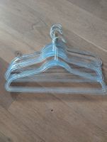 NEU Transparente Kleiderbügel mit Glitzer blau, 9 Stk