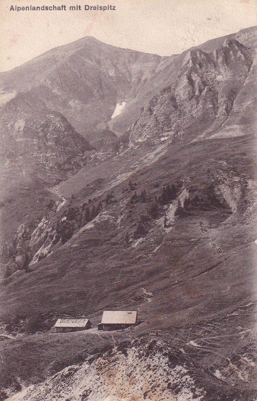 Cartoline postali: Alpenlandschaft mit Dreispitz  1929 – Usato da Cormoret venduto da Pascalll2001