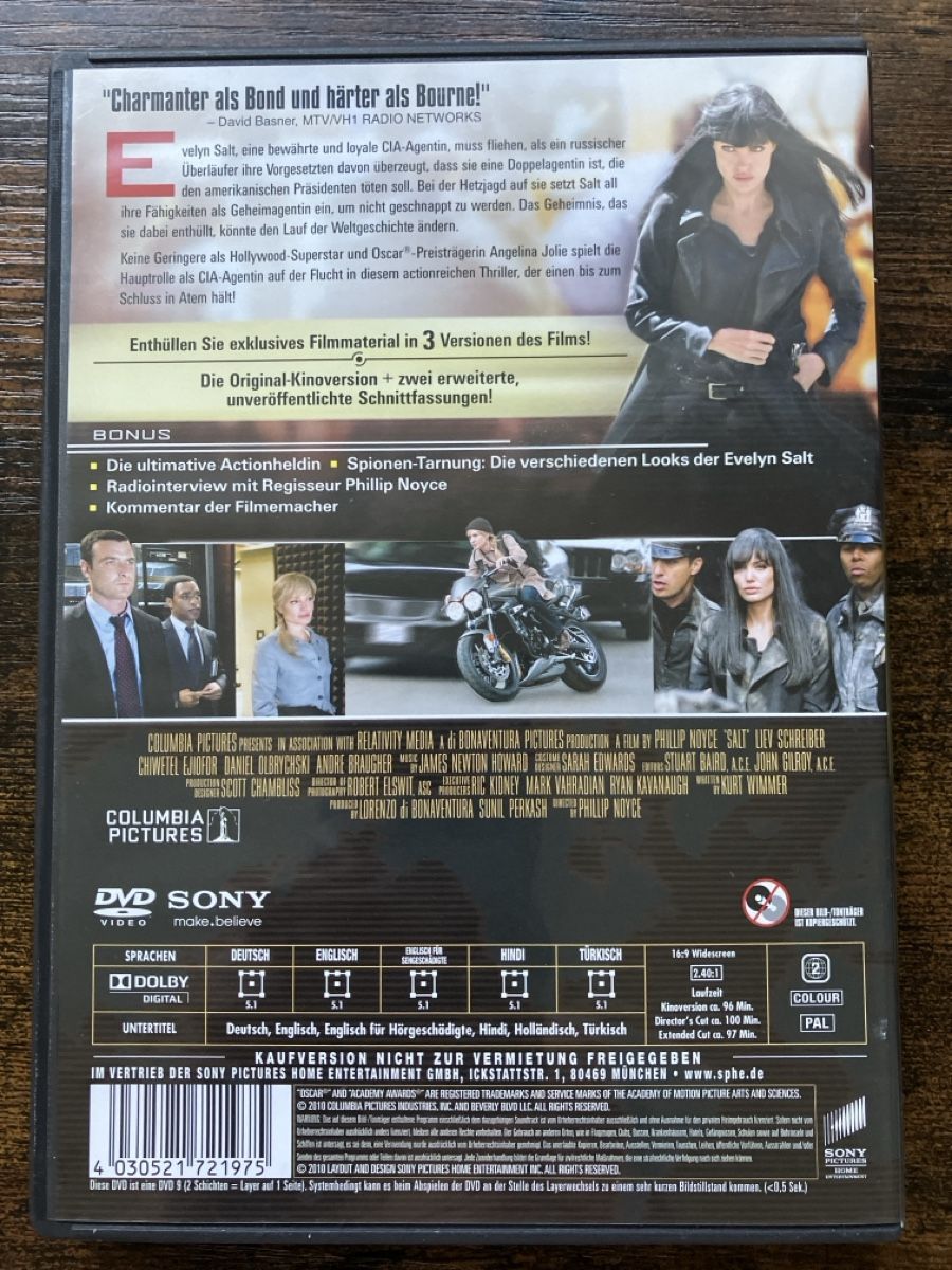 Alle DVDs: Salt DVD – Gebraucht aus Glarus von Jhuber78 1