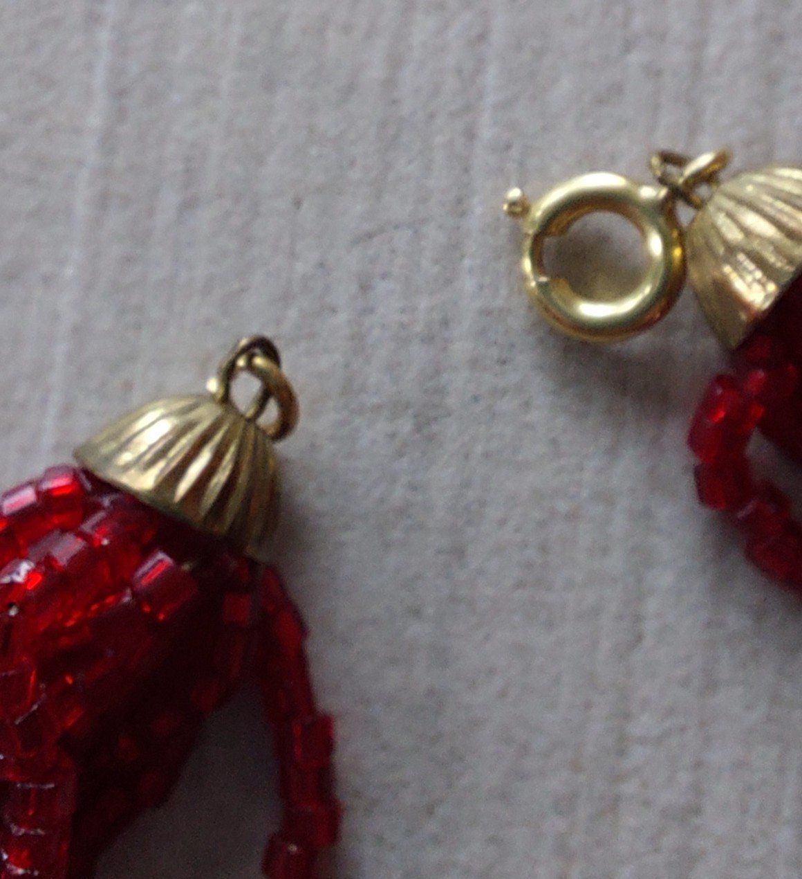 Catenine: Collier fantaisie rouge – Usato da Tschugg venduto da Cob56 1