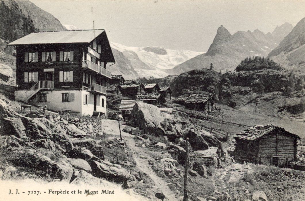 Cartes postales: Ferpècle   VS   et le Mont Miné – D'occasion à Brig par Valcards54
