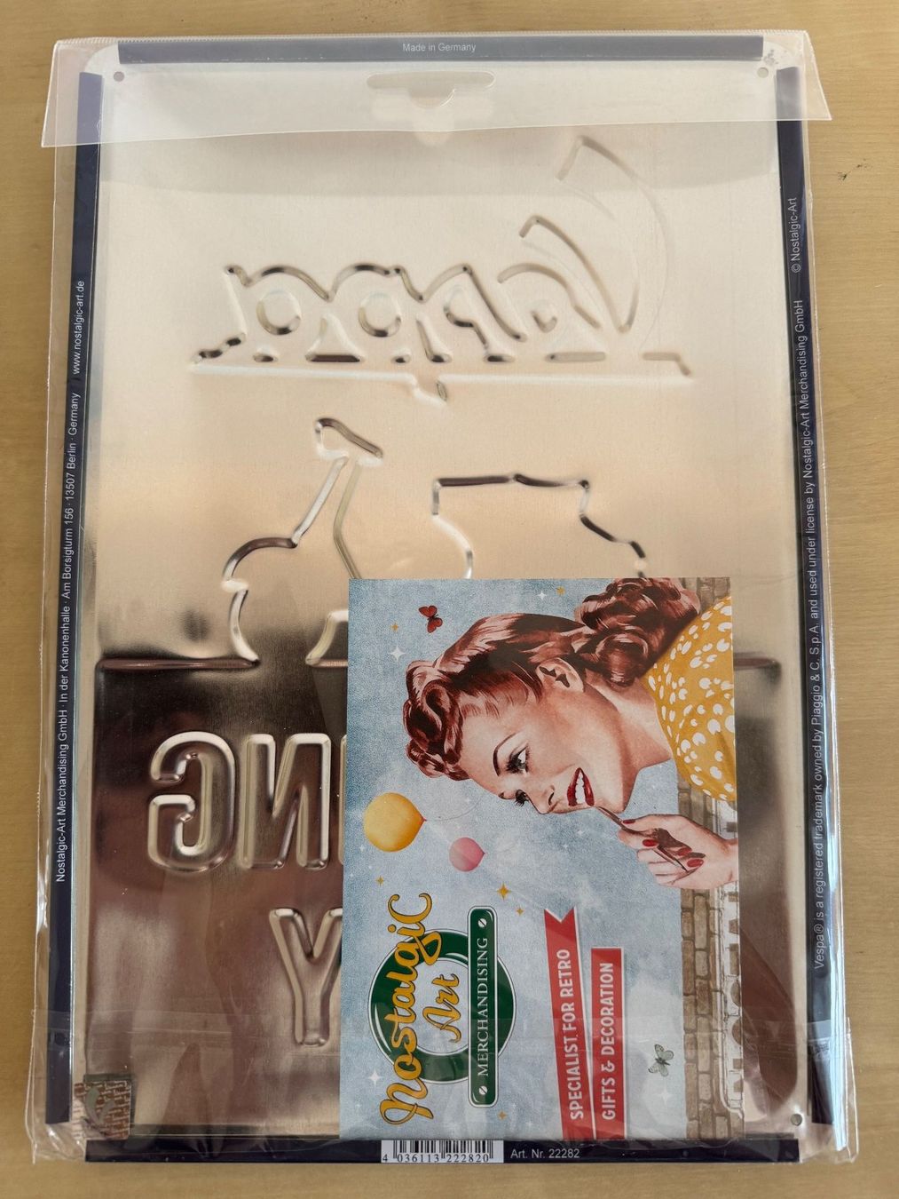 Vespa Schilder: Blechschild: Vespa Parking only – Neu und originalverpackt aus Luzern von lbreu 1