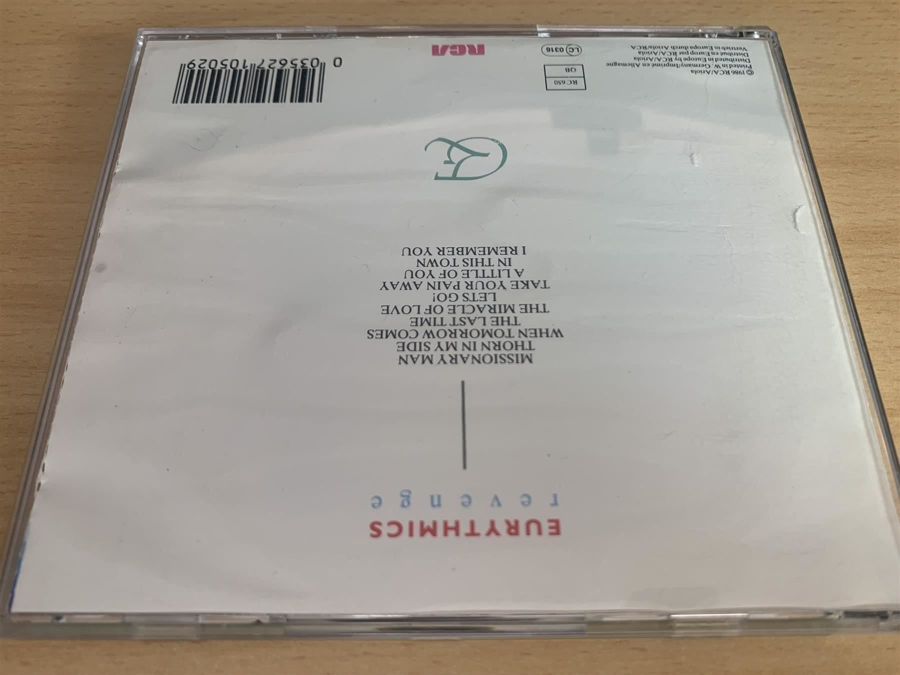 CD: Eurythmics – Revenge – Usato da Rikon im Tösstal venduto da Alpenmutz 1