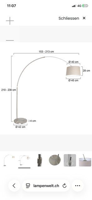 Lampen: Bogen- Stehlampe Sparkled light silber/schlamm....neu – Neu (gemäss Beschreibung) aus Dietikon von MartinG_65 1