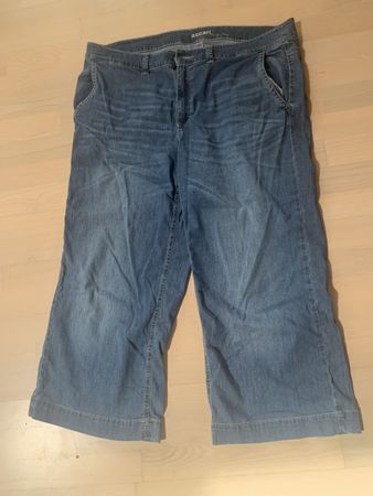 Ascari Jeans Gr. 46 Sommerhose Culotte blau leichte Baumwoll
