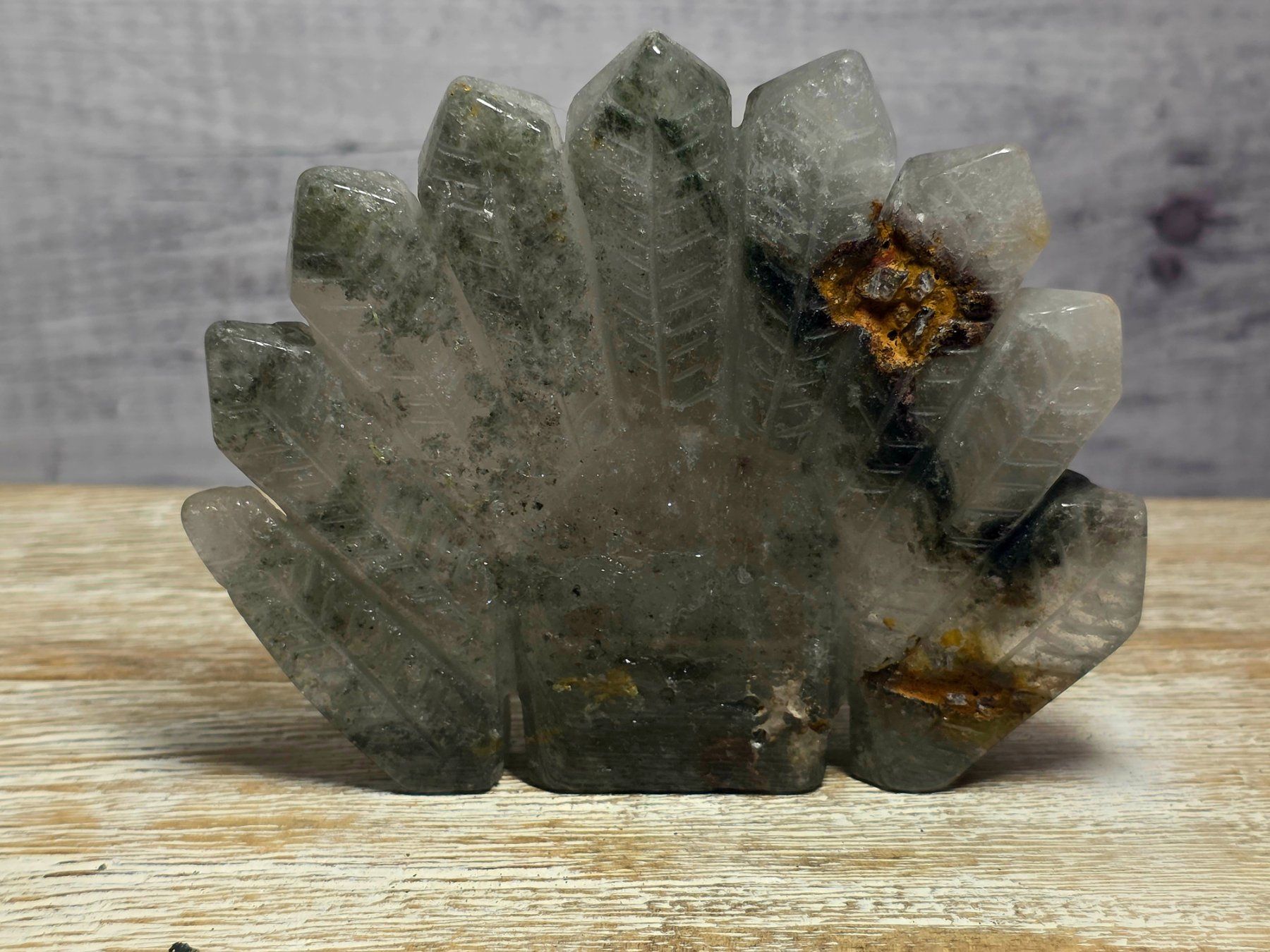 Minerali & Pietre curative: Schöner Lodolith Schädel 352g – Nuovo e nell'imballaggio originale da Matzingen venduto da Shay_Crystalz 2