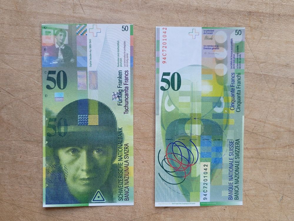 Spielgeld, Rechengeld Schweizer Franken: 50 x 50er-Noten (Gebraucht) in ...