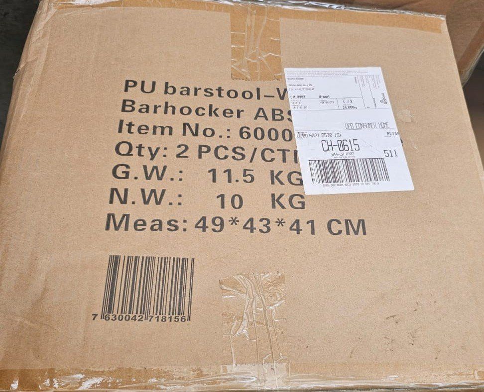 Sedie: 4 weisse Barhocker neu; in Originalverpackung – Nuovo e nell'imballaggio originale da Widen venduto da RazorRamon 2
