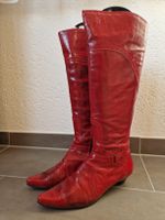 Stiefel Lackleder rot 38