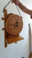 Wanduhr aus Holz, zum Aufhängen