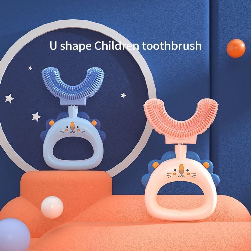 Cura dei denti: Zahnbürste U-Form Kinder Silikonborsten – Nuovo (secondo la descrizione) da Thun venduto da onlino 3