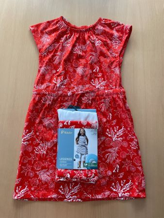 Sommerkleid mit Leggings Mädchen