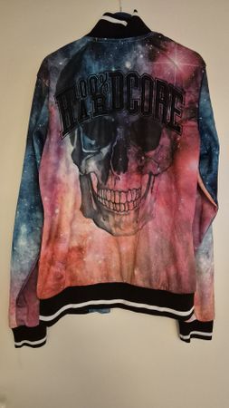 100% Hardcore Jacke, Galaxie Design, Top Zustand