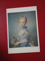 AK Kunst Perronneau Mädchen mit Katze