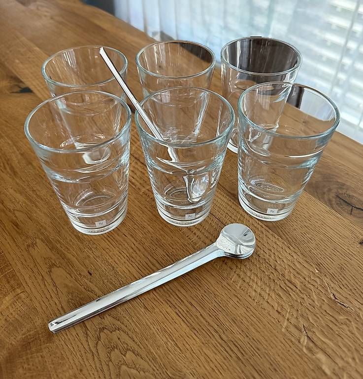 Verres: Nespresso Gläser mit Löffel – Neuf avec emballage d'origine à Münsingen par JelenaHodak 2