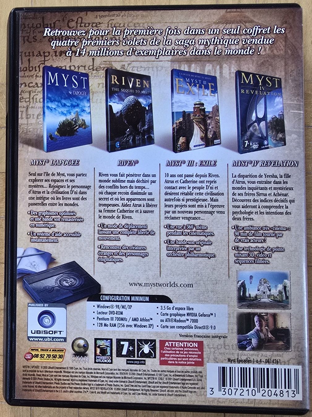 Microsoft Giochi: PC : Myst - Episodes I à IV – Usato da Froideville venduto da xXSebastienXx 1