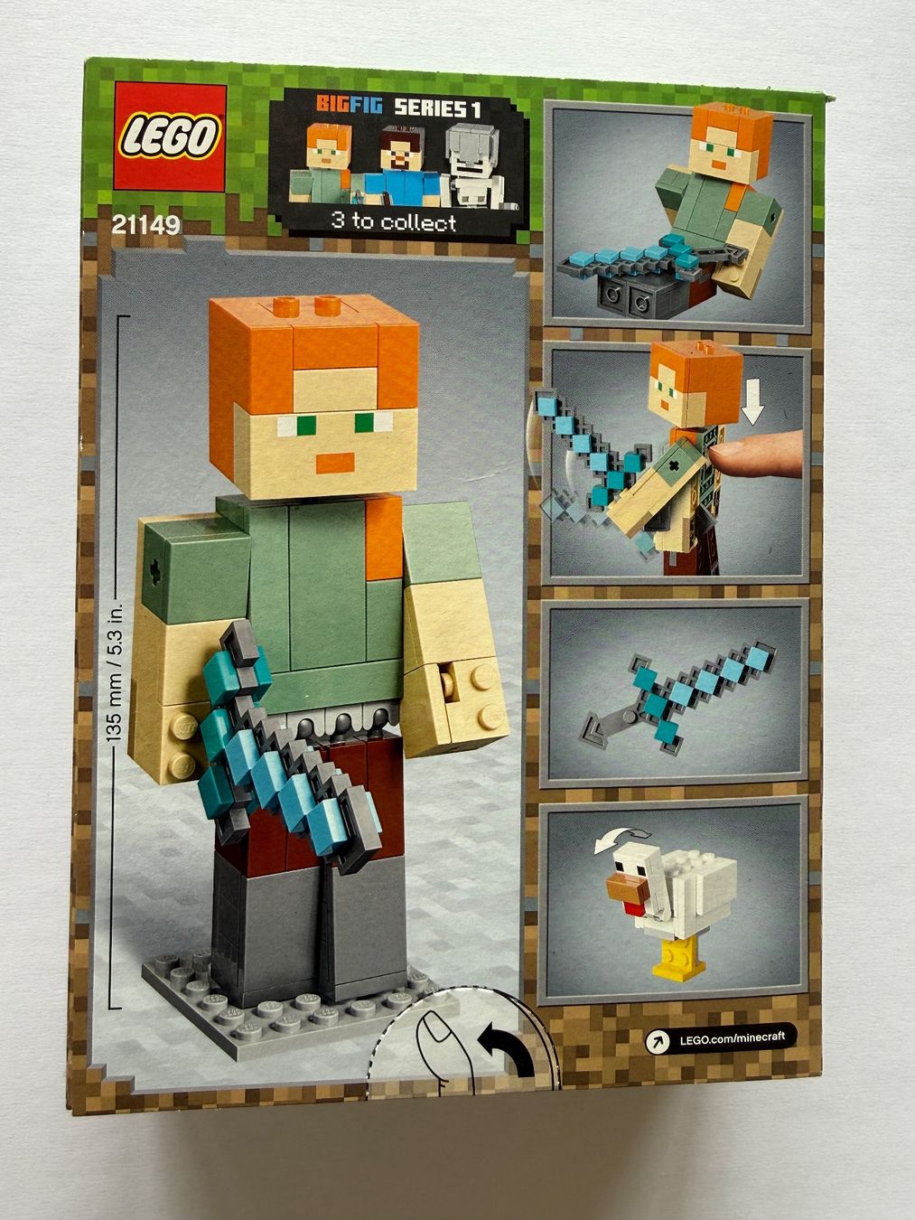 Lego Kit di costruzioni: Lego Minecraft 21149 - BigFig Alex mit Huhn – Nuovo e nell'imballaggio originale da Basel venduto da zekzek 1