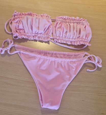 Maillot de bain rose 2 pièces taille M