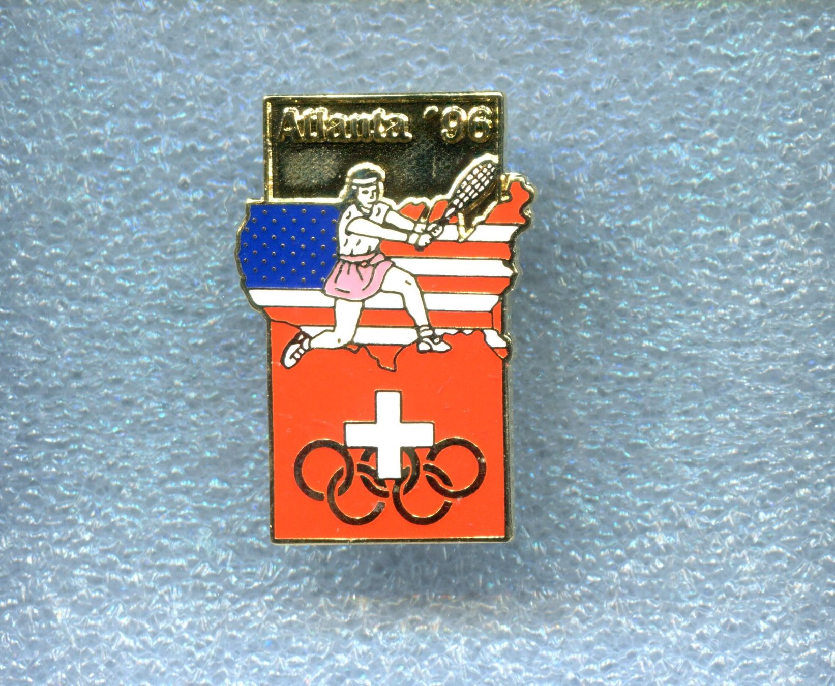 Placchette & Badge: Olympiade Atlanta '96  TENNIS – Usato da Winterthur venduto da Sammleroase