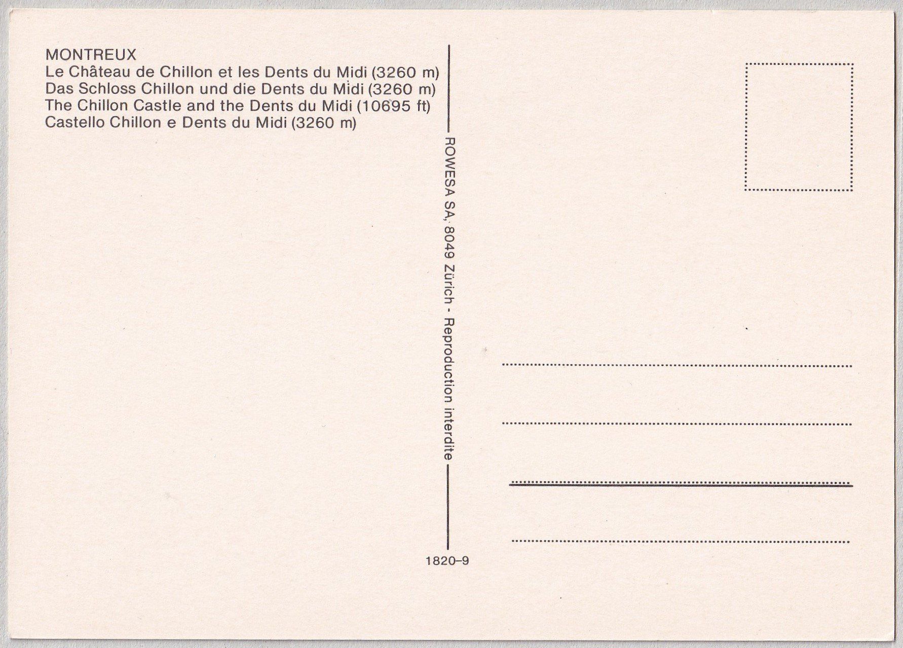 Cartoline postali: Montreux, Château de Chillon – Nuovo (secondo la descrizione) da Castione venduto da Rx-stamps 1