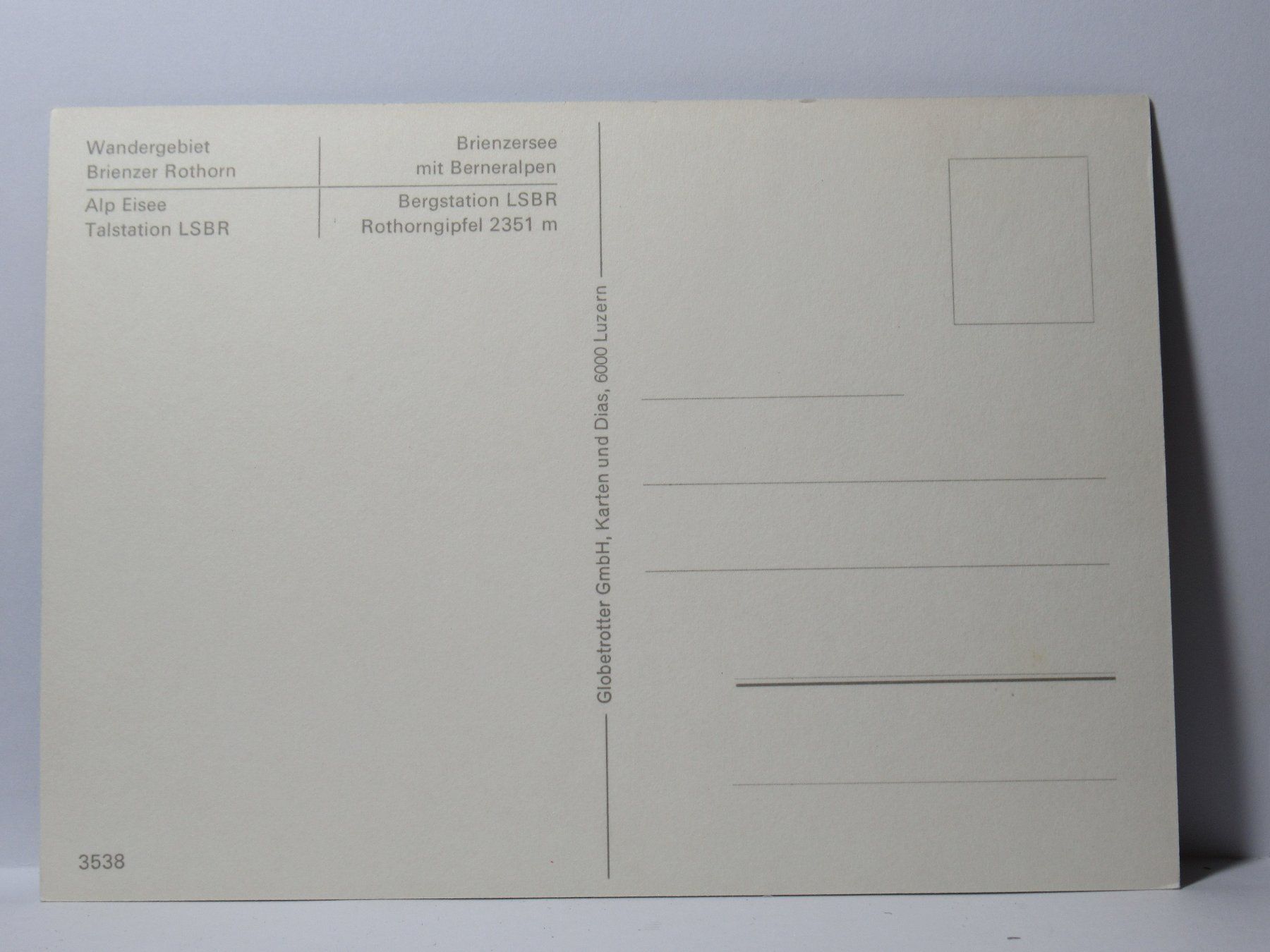Ansichtskarten: Brienzer Rothorn  , Restaurant – Neu (gemäss Beschreibung) aus Grenchen von Bluemchen1900 1