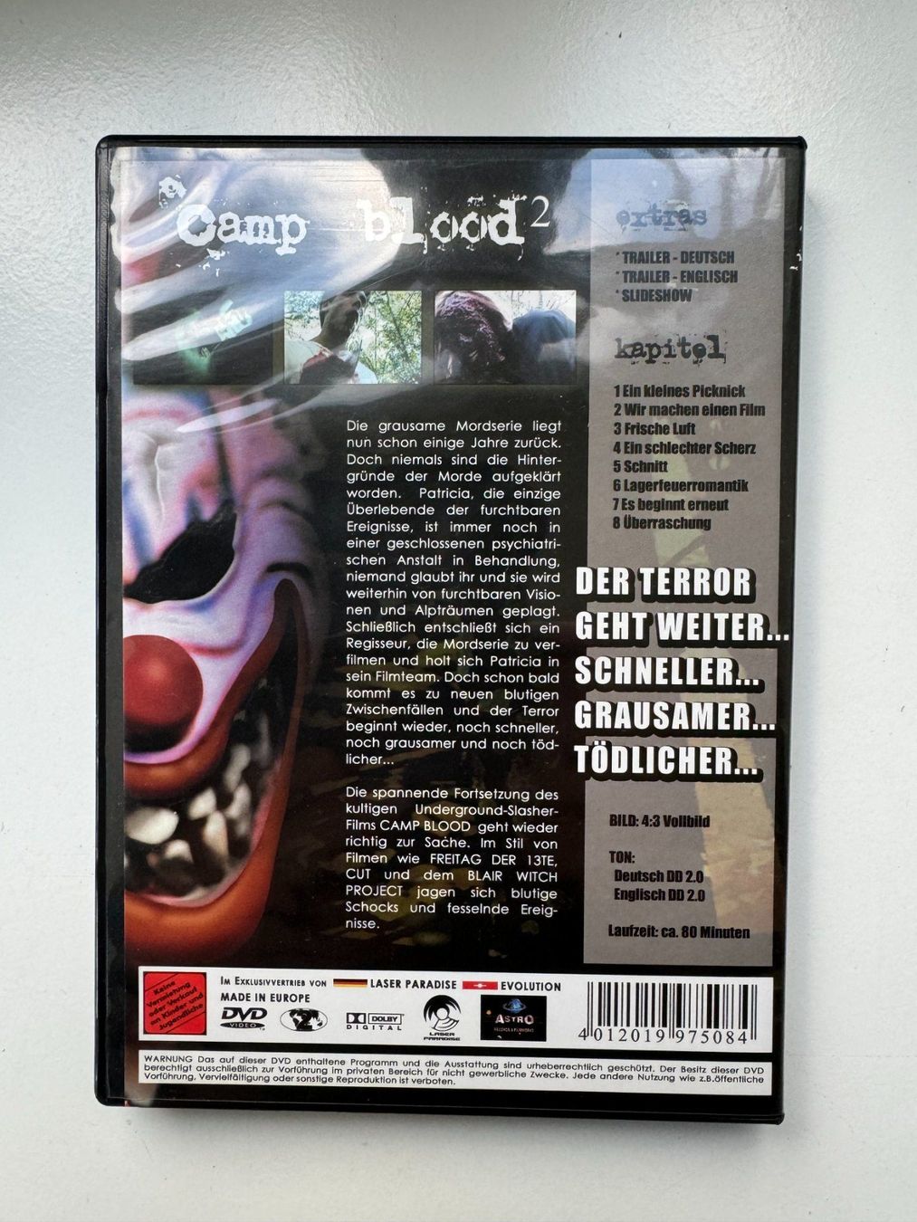 Tutti i DVDs: Camp Blood Teil 2 – Usato da Rapperswil SG venduto da Boadioz 1