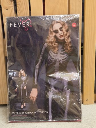 Neues, originalverpacktes Skelett Damenkostüm