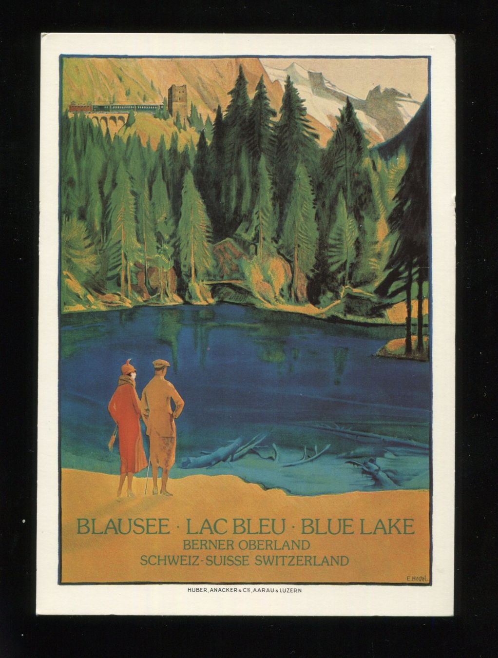 Cartes postales: Blausee, Künstlerkarte – D'occasion à Aarau par Elmaar41