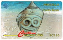 Telefonkarte Anguilla ANG-4A Carib Mask 1994