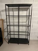 Etagère industrielle noire 100x36x175cm bon état