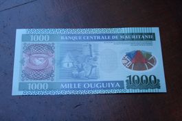 UNC Mauritanie 1 000 ouguiya 2014 polymère