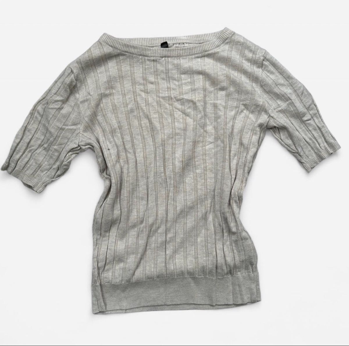 T-shirt: Chicorée Shirt, Gr. S, Beige Grau, Sommer Strick,  – Usato da Wohlen AG venduto da jes_9c79