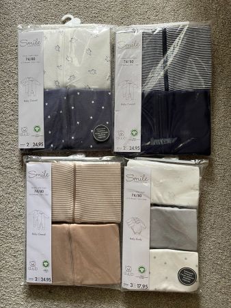 Smile Baby Overalls Gr. 74/80 3 Pack Und Body Fabrikneu
