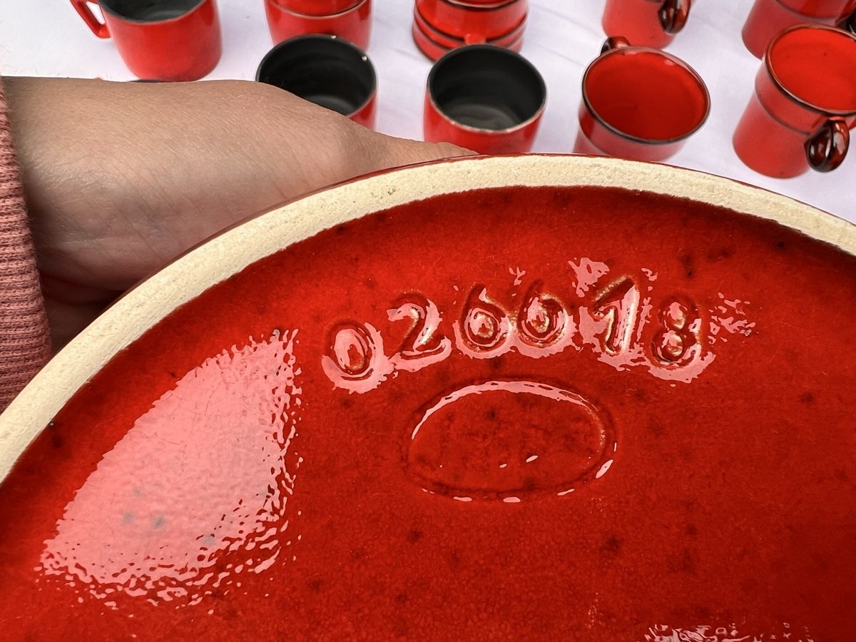 Set di piatti:  Rotes Geschirr Service (88) – Usato da Glattfelden venduto da maa_qcj8 4