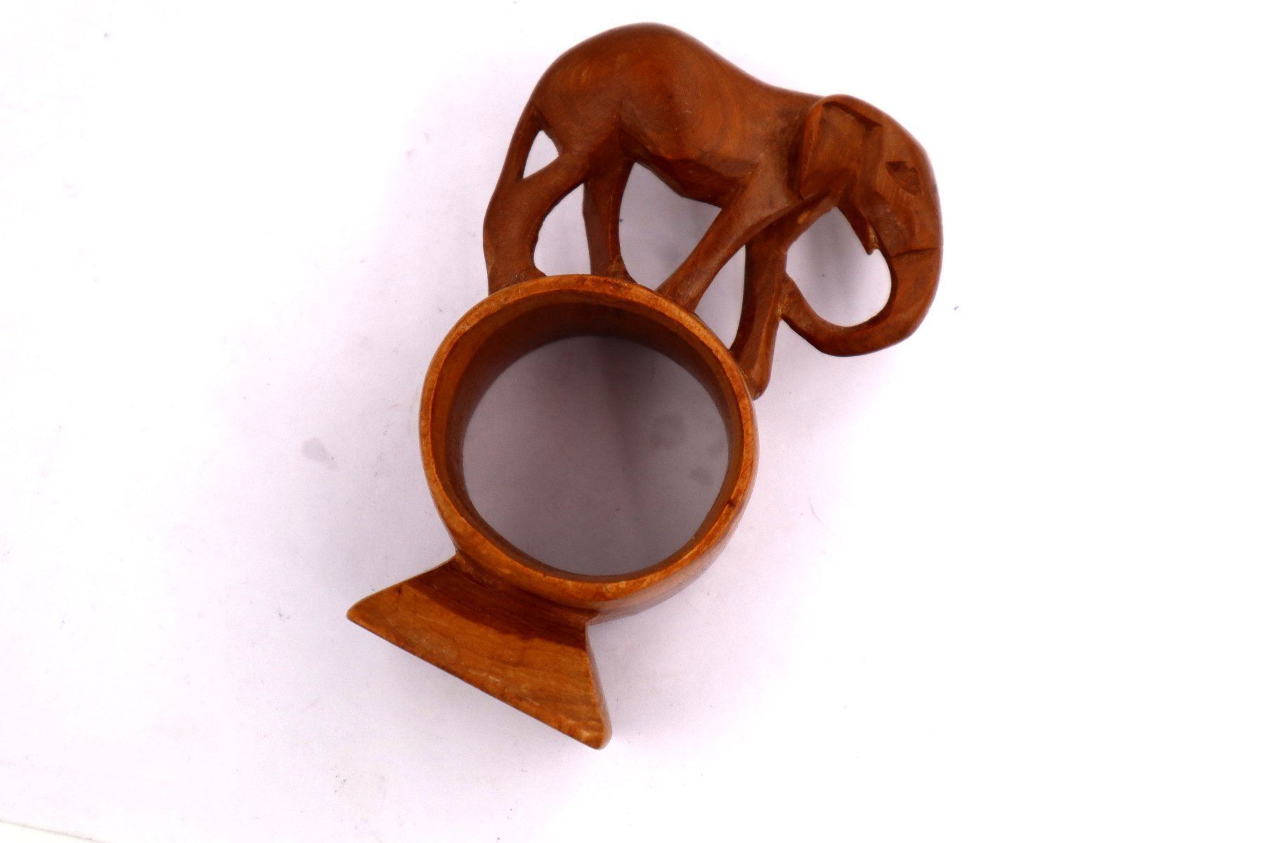 Sculture & Statue: Vintage Elefant Servietten Halter Holz – Usato da Baden venduto da swiss-alps 1