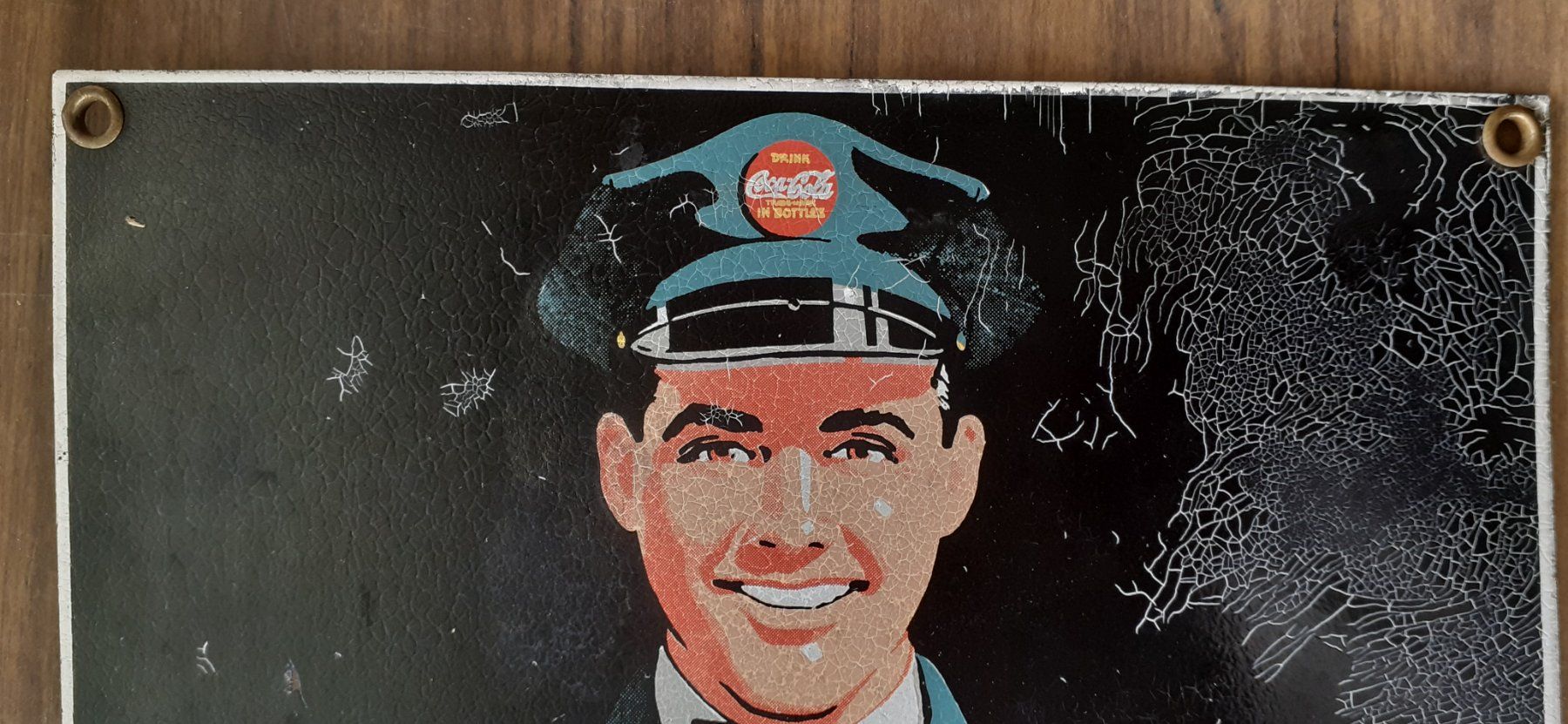 Coca-Cola Insegne: Coca Cola Werbeschild 1950er – Usato da Mörschwil venduto da antiksalon 3